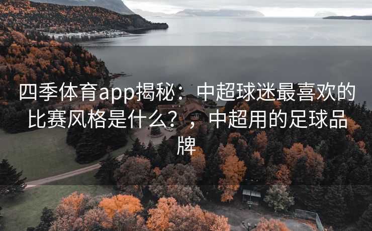 四季体育app揭秘：中超球迷最喜欢的比赛风格是什么？，中超用的足球品牌